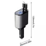 4-in-1 Rotatable Fast Car Charger with LED Voltage Display - Image 5