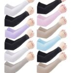 UV Protection Cooling Arm Sleeves with Finger Hole - Image 5