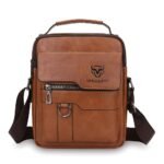 Men's Leather Crossbody Bag - Image 16