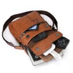 Men's Leather Crossbody Bag - Image 15