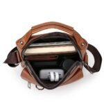 Men's Leather Crossbody Bag - Image 17