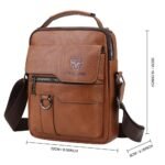 Men's Leather Crossbody Bag - Image 13