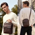 Men's Leather Crossbody Bag - Image 12