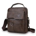 Men's Leather Crossbody Bag - Image 9