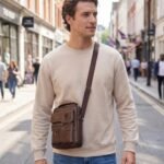 Men's Leather Crossbody Bag - Image 3