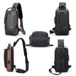Anti-Theft USB Charging Sling Chest Bag - Image 2